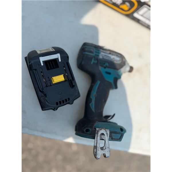 Makita drill with battery