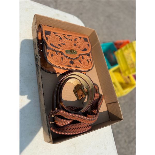 Belt and purse