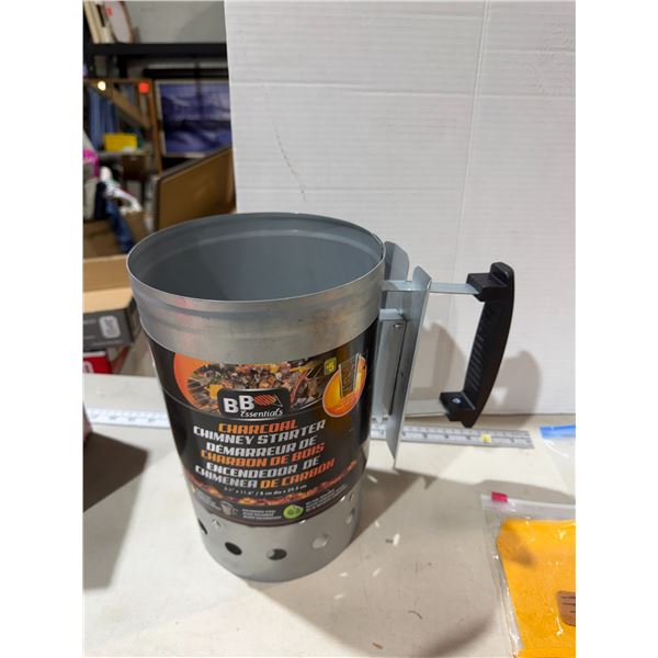 Chimney charcoal, chimney starter item