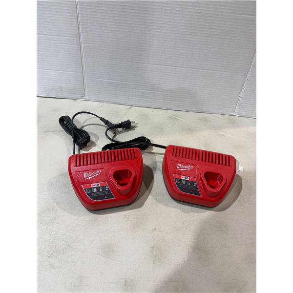 2 new Milwaukee M12 Battery Chargers