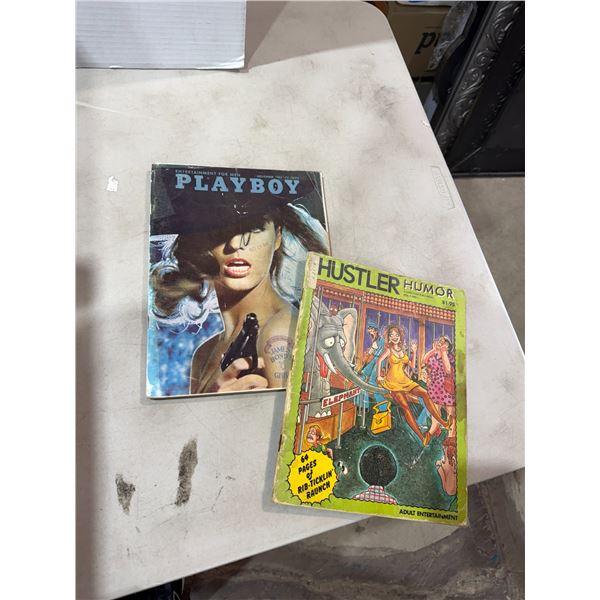 Hustler humor, and Playboy magazines