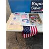 Image 1 : Assorted documents and magazines and flags