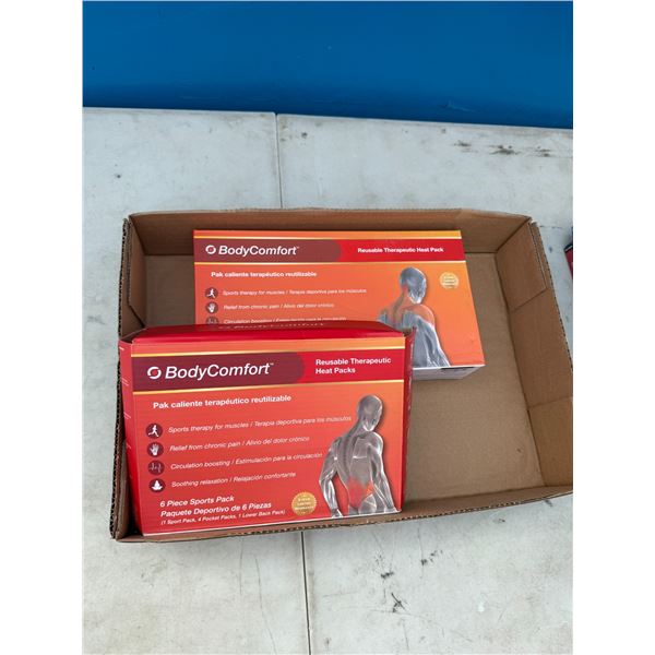 Body comfort, reusable therapeutic heat packs