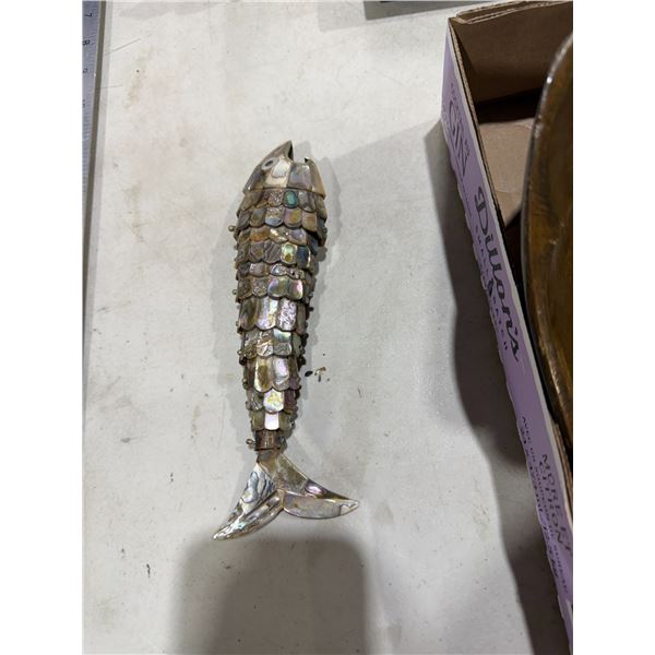 Vintage abalone bottle opener