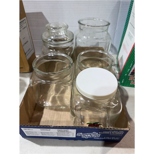 Assorted jars