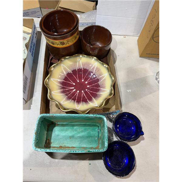 Vintage planters and decor
