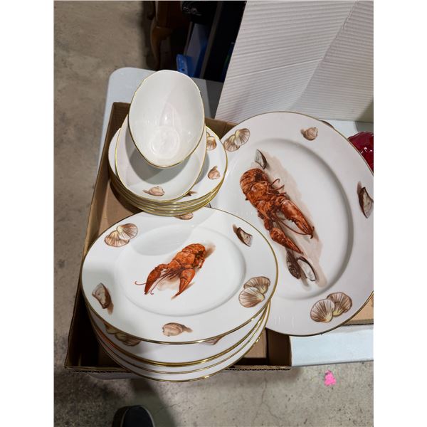 Sea themed dishes