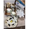 Image 1 : Pottery and decor items and serving plate