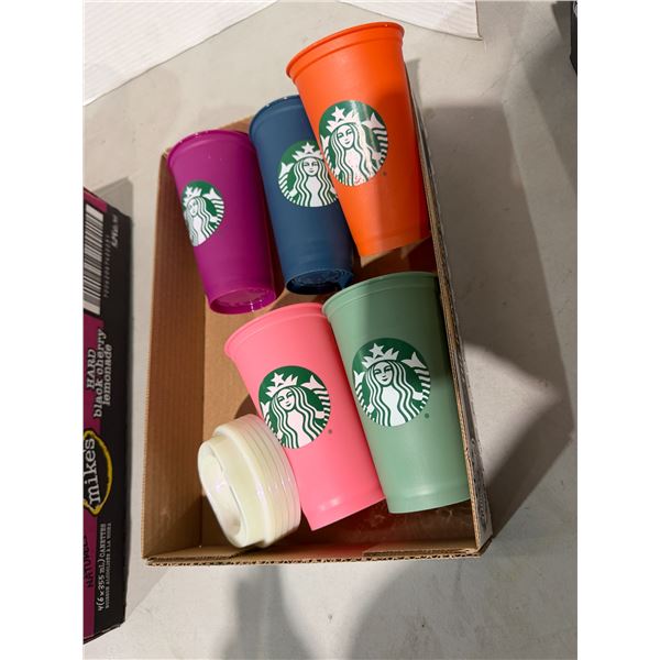 Starbucks mugs with lids