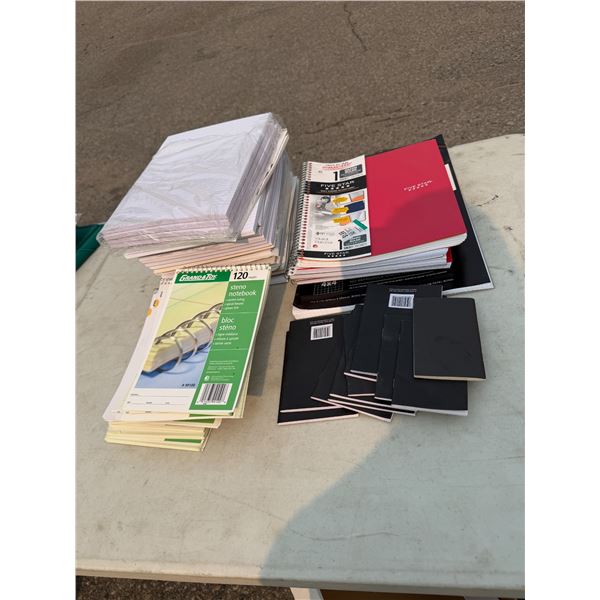Lined paper and notepads