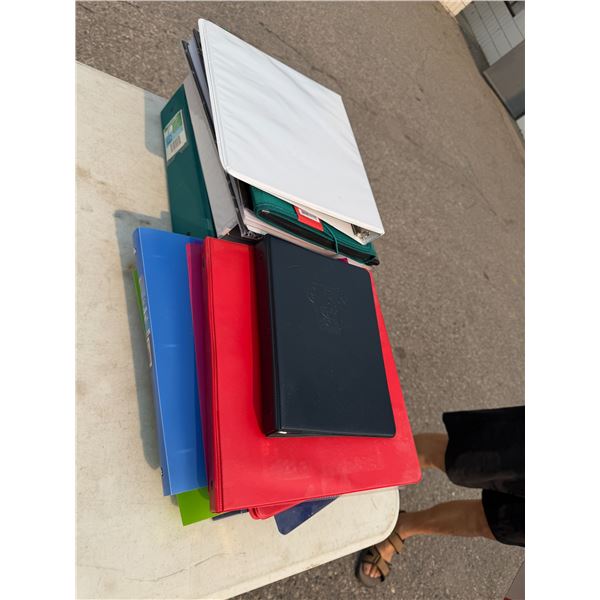 Assorted binders