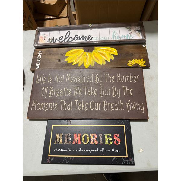 Home decor signs