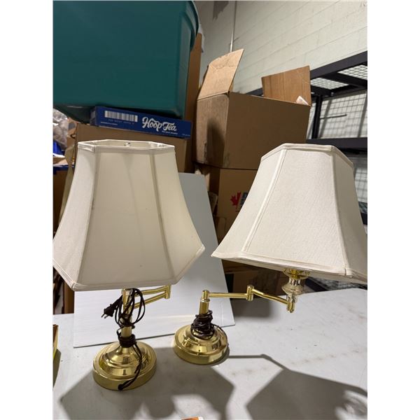 Swing arm lamps