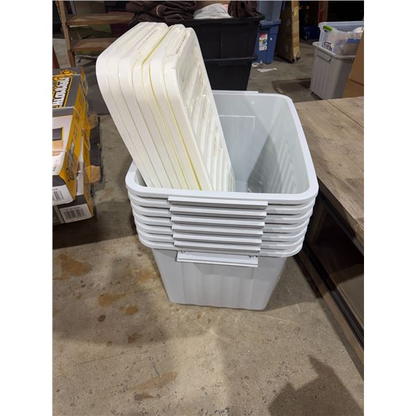 Bins with lids