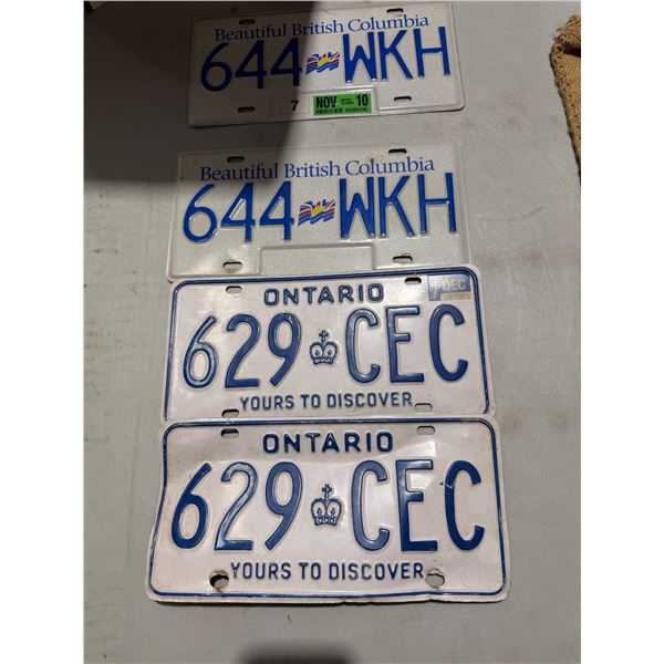 License plate plates