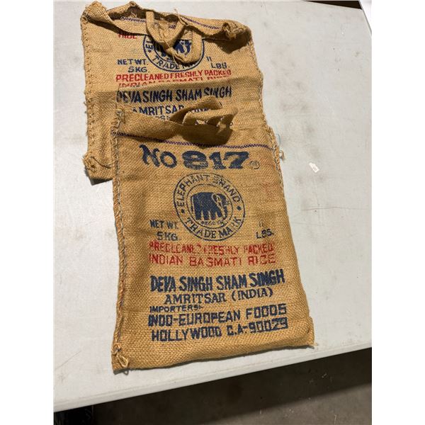 Burlap bags