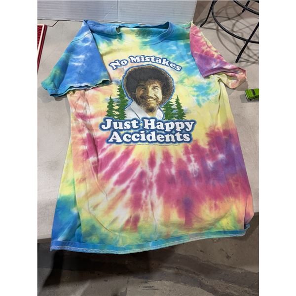 Bob Ross tie-dyed T-shirt
