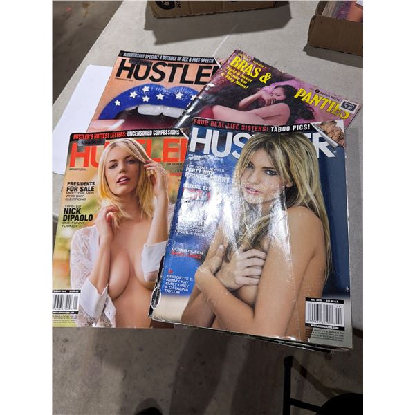 Hustler and other adult magazines