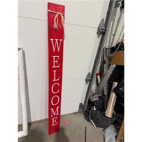 Welcome sign