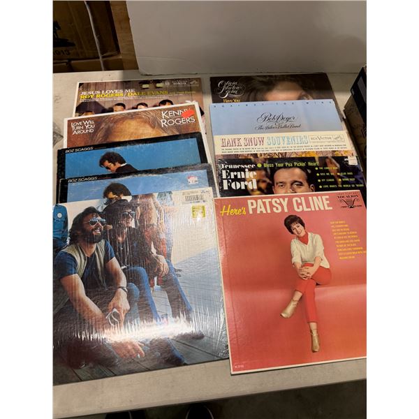 Records, Kenny Rogers, Bob Seger, Patsy Cline, Olivia, Newton-John, etc.