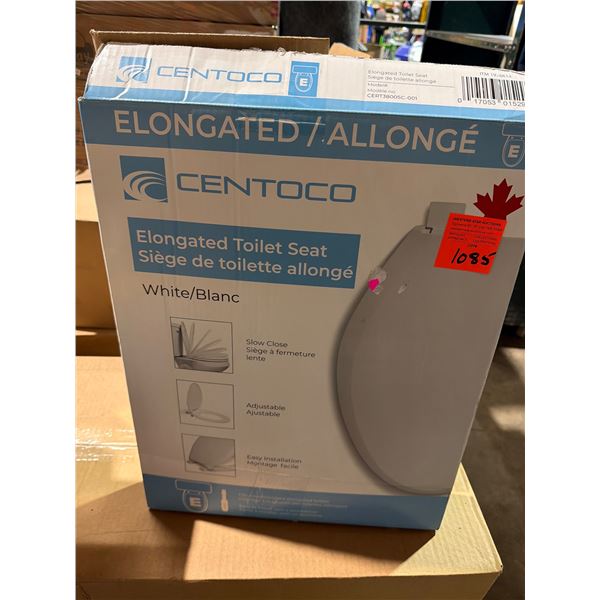 New elongated toilet seat