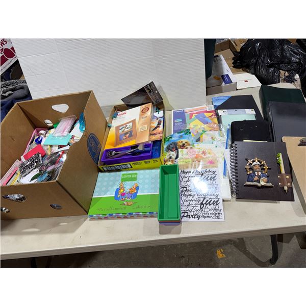 Assorted office supplies and other