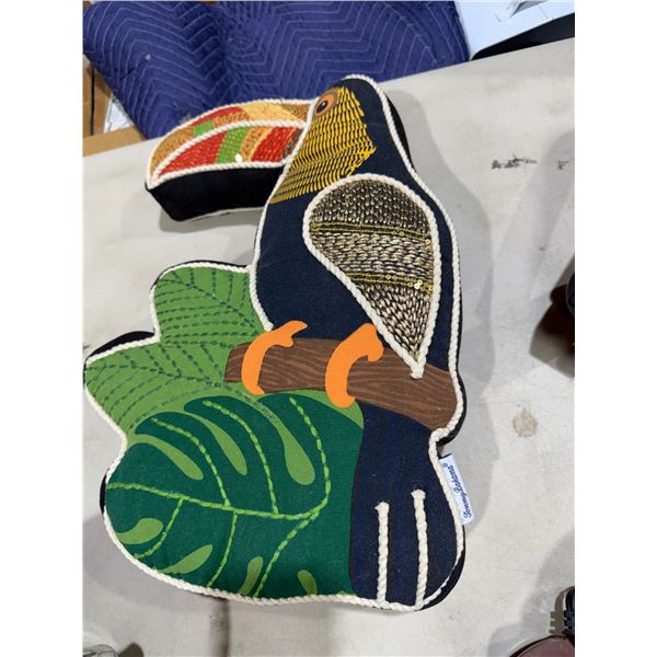 Tommy Bahama parrot cushion