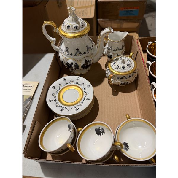 Czechoslovakia and tea set