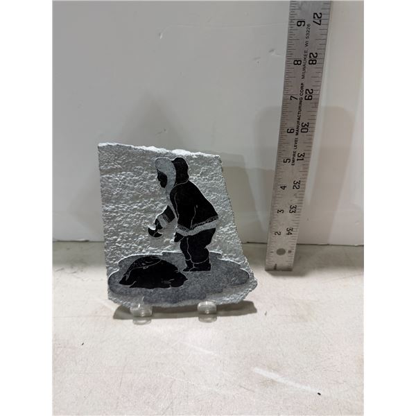 Soapstone carving signed