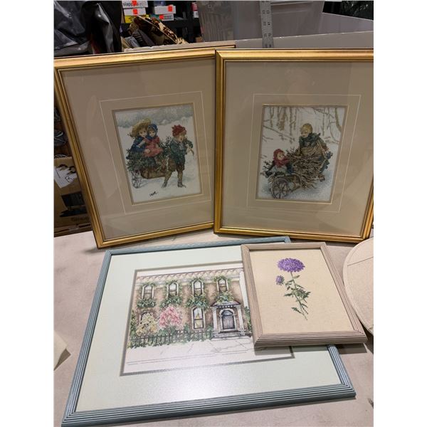 4 pc handcrafted artwork