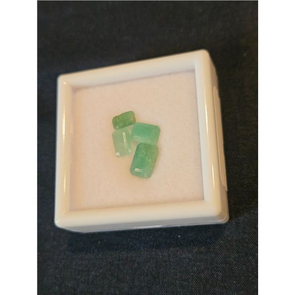 3.9tcw Natural Emeralds (x4) - Value $1100