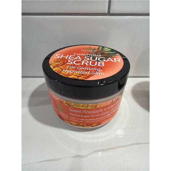 HAMPZ luxurious Shea, sugar, scrub, sweet, pineapple, and honey melon