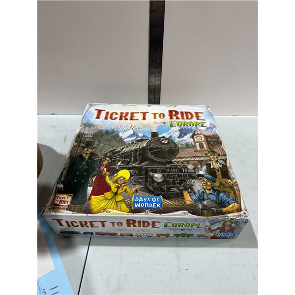 Ticket to ride Europe board game