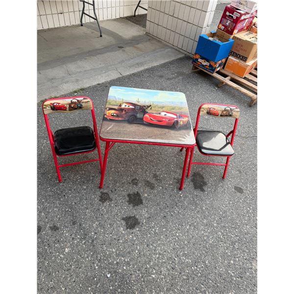 Cars folding Table And Chairs
