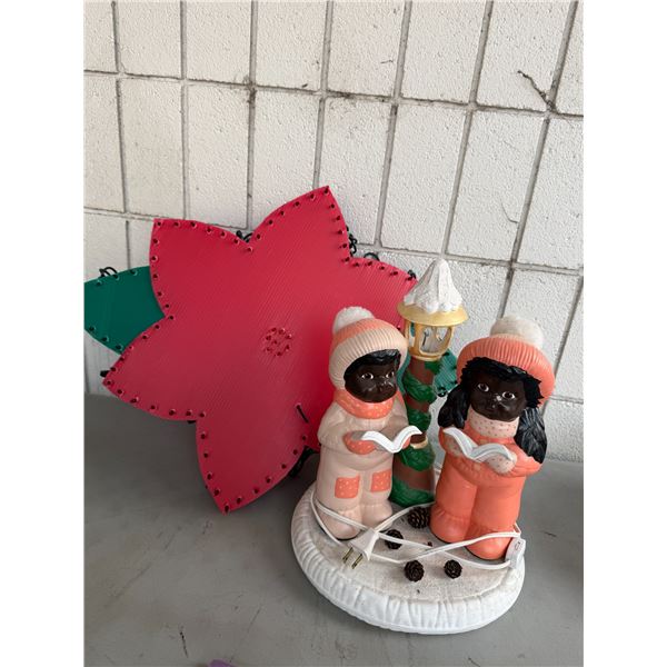 Vintage Christmas carols light
