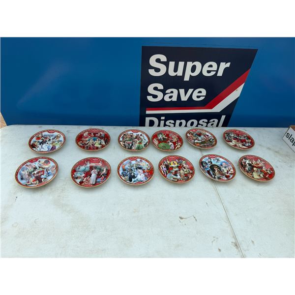 Coca-Cola monthly collectible plates