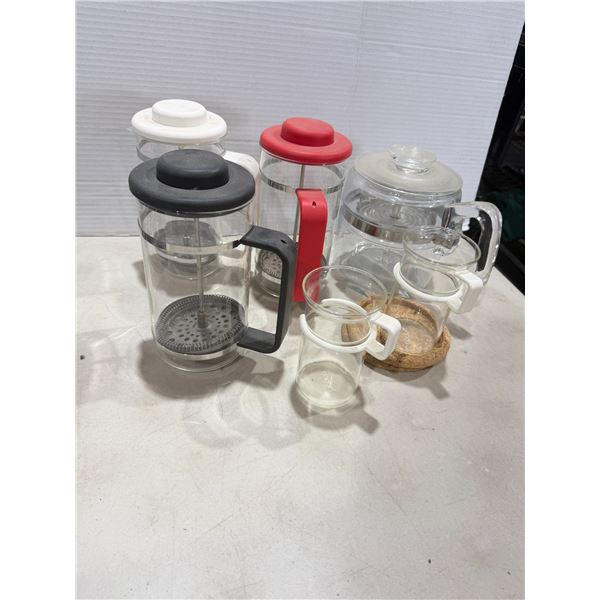 Coffee, pots, and presses