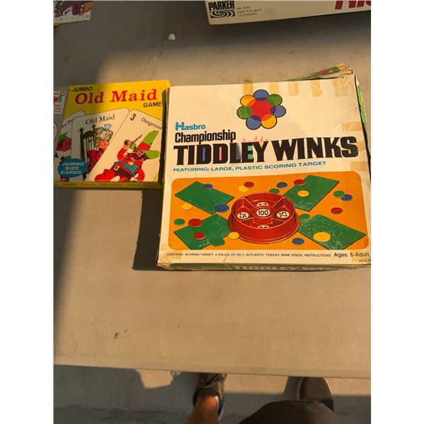 Tillie winks and old maid game