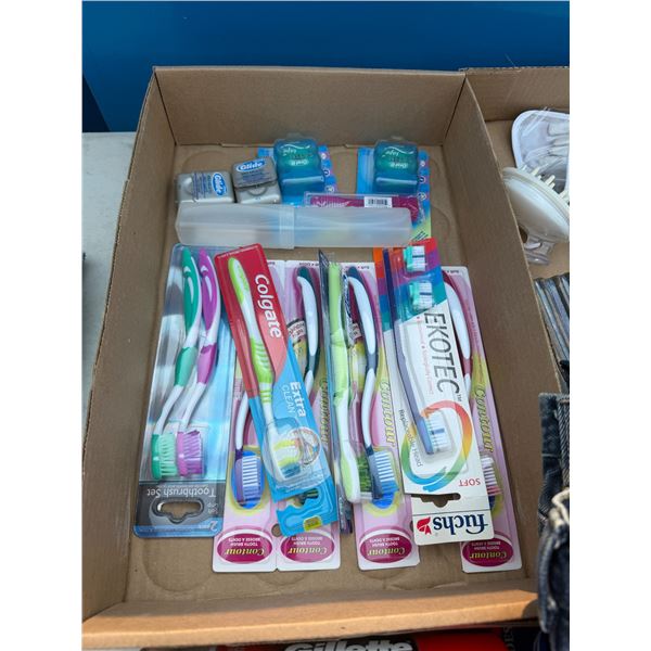 Toothbrushes and floss
