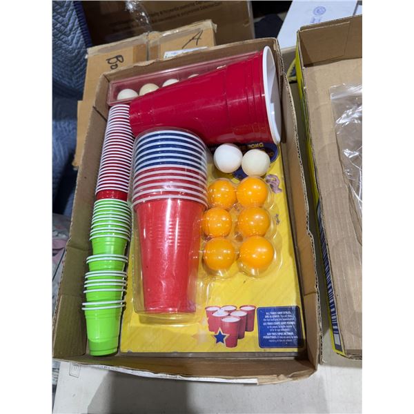 Beer pong items