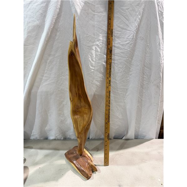 Carved wood decor