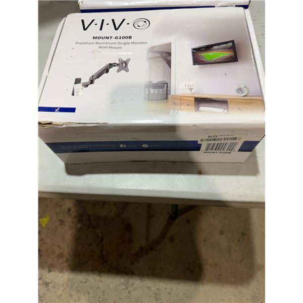 VIVO premium, aluminum single monitor wall mount