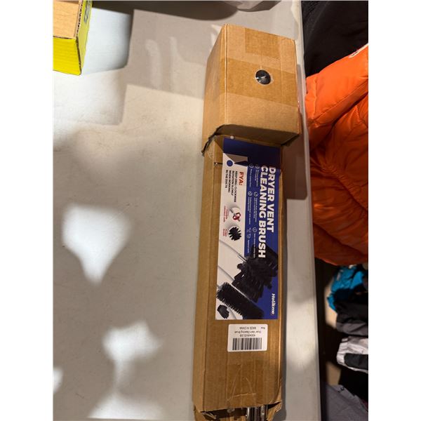 Dryer vent cleaning brush