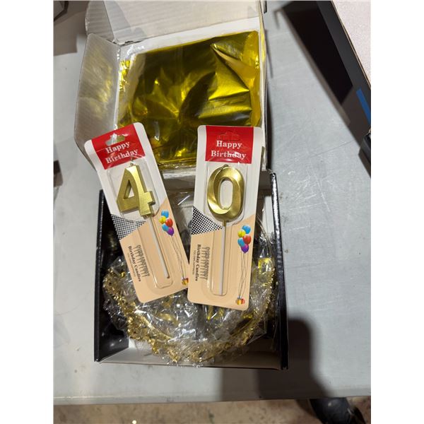 40th birthday items