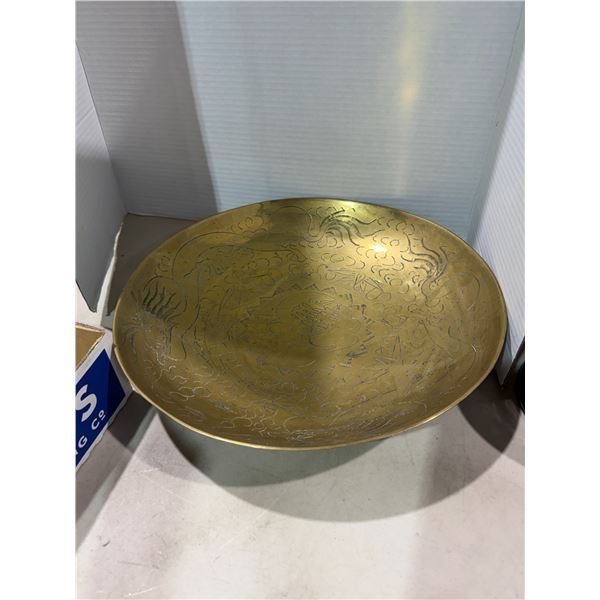 Brass bowl 14 inches round