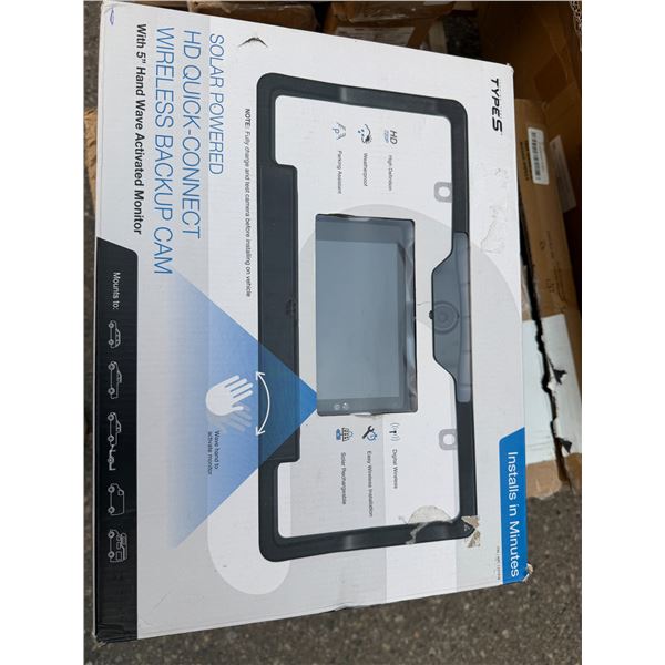 Solar power, Kwik connect wireless backup cam
