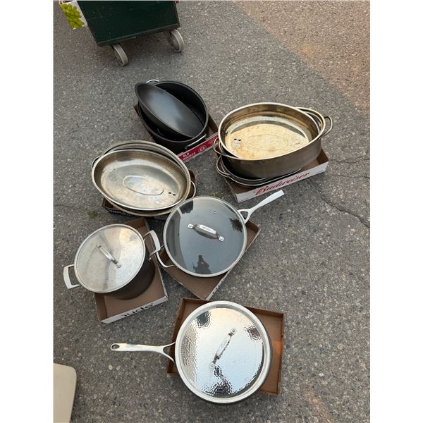 Pots and pans and roasters
