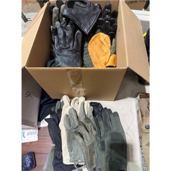 Assortment of gloves