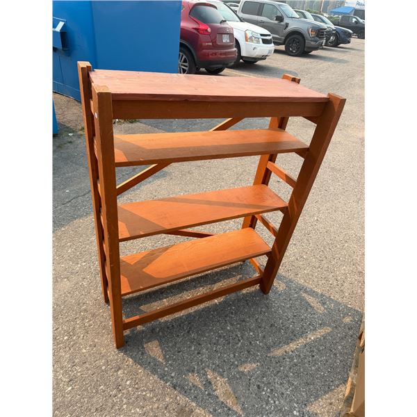 Wood shelf size 37 1/2 x 15 x 48 tall