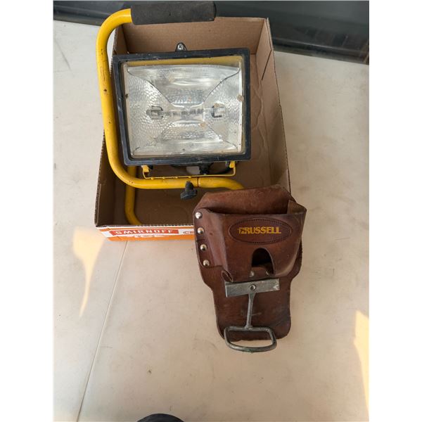 Work light and tool holder